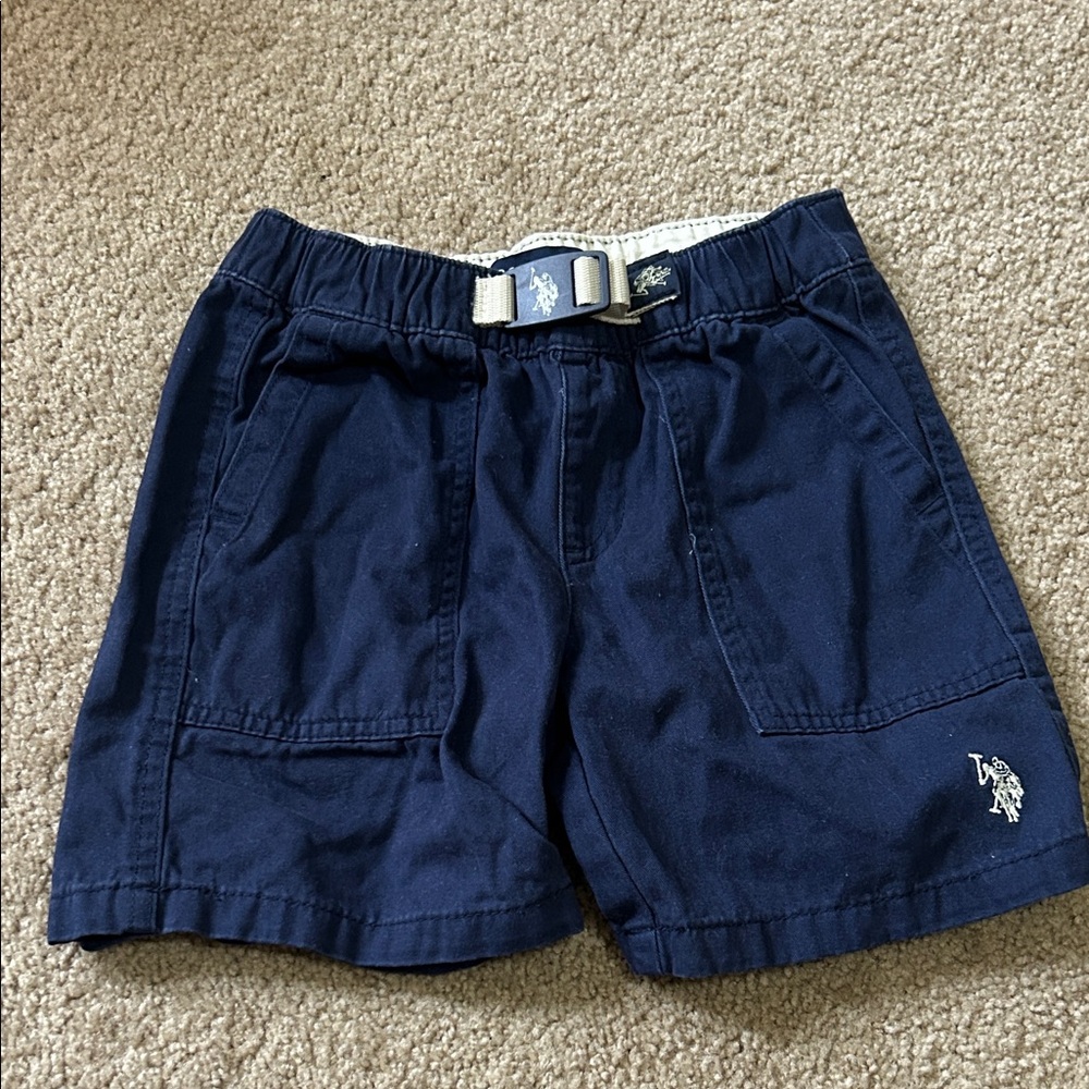 U.S. Polo Assn. Navy Elastic Waist Shorts